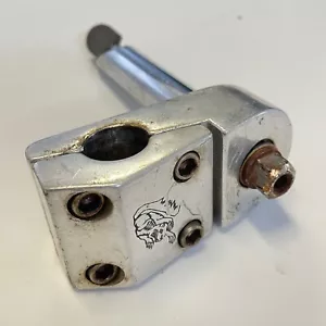 Mongoose Stem Old School BMX Freestyle Potts Neck Quill Silver Top Vintage - Picture 1 of 6