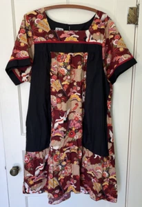 RM Hawaiian Muumuu kaftan dress one pocket bird Asian floral print size XXL - Picture 1 of 14