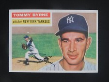 1956 Topps Baseball Card #215 Tommy Byrne (NM)