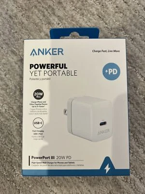 Anker Powerport III 20W PD USB C Fast Charger - A2631 - Image 1 of 2