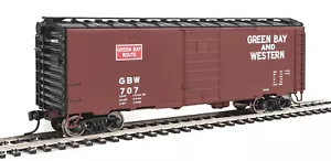 NEU HO Walthers Mainline #910-1424 40' PS1 Boxcar Green Bay & Western #707 - Bild 1 von 5