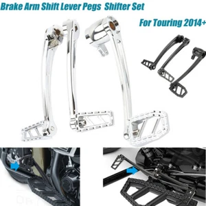 Brake Arm Kit Shift Levers Shifter Pegs For Harley Touring Electra Street Glide - Picture 1 of 22