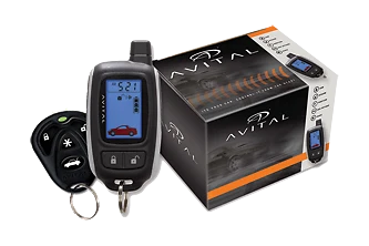 CAR ALARM LOCKING REMOTE ENGINE START SECURITY SYSTEM 2 WAY FOBS AVITAL 5305L - Image 1 of 4