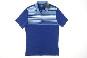 Alfani Rayas Vivo Azul Marino Pequeño Polo Hombre Nuevo con Etiquetas - Imagen 1 de 6