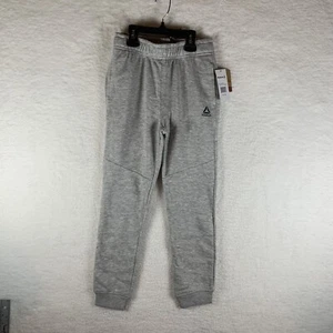 Reebok Jogger Pants Sweatpants Boys Small (8)  Heather Gray Pull On Cotton 6328 - Picture 1 of 9