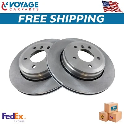 New Rear Brake Rotors Set For 2004-2007 BMW 525i 2008-2010 528i 530i - Image 1 of 4