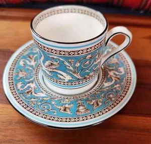 Wedgwood Florentine Espresso Cup and Saucer made in England - Picture 1 of 5