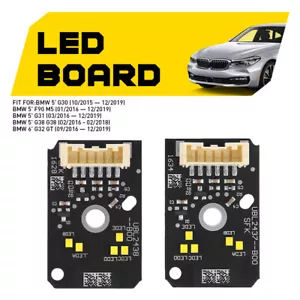 AMBER ANGEL EYE DRL LED BOARDS FOR BMW F90 M5 G30 G31 5 SERIES 2017 2018-2020 Y - Picture 1 of 8