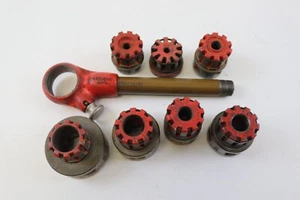 Ridgid Ratchet 00-A Heavy Duty Manual Pipe Threader With 7 Dies Head/ No Handle - Picture 1 of 7