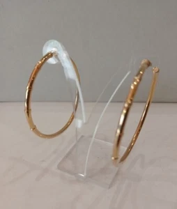 CERCHIO orecchino oro giallo 750 mm 18 Kt nuovo - Foto 1 di 4