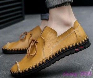 Mens Faux Leather Flat Slip On Shoes Loafers Casual Driving Moccasins Plus Size