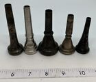Lot Of 5 Brass Mouthpieces Frank Holton Herco Vincent Bach Conn 4 Collegiate