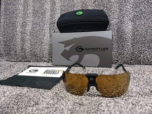 New Gargoyles Sunglasses "85s" Gold-Bronze Lens/Black Frame ~ Arnold Terminator  - Picture 1 of 14