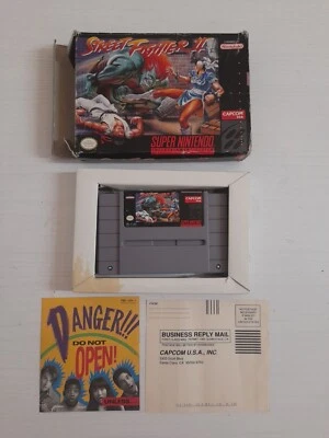 Street Fighter 2 - Super Nintendo SNES, NTSC version, Cart & Box Only - Image 1 of 4