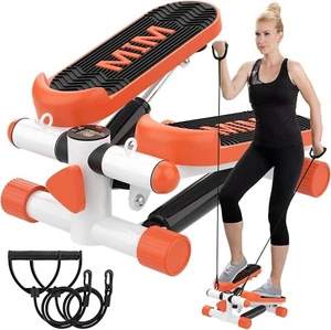 Mini Stepper Machine with Resistance Bands, Stepper for Exercise, Aerobic Steppe - Picture 1 of 9