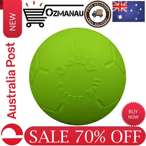 Jolly Pets Medium Soccer Ball Floating-Bouncing Dog Toy, 6 inch Diameter, Apple - Picture 1 of 6