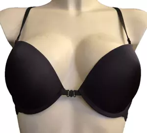 Magic 557B Damen Push-up Bügel-BH Gr.80A UK 36A Vorderverschluss BH in Schwarz - Bild 1 von 5