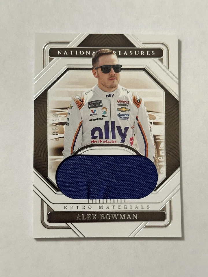 2023 National Treasures Racing Retro Materials Alex Bowman  Firesuit /99 - Image 1 of 2