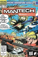 Mantech Robot Warriors #3 Comic 1985 - Archie Comics - Science Fiction War