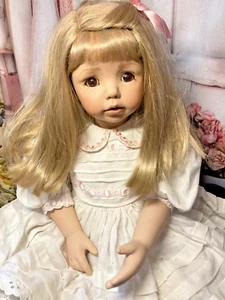 31 1/2" Vintage GOTZ Porcelain Collector Doll 'Emma' by Phillipa Holden Ltd Edit - Picture 1 of 16