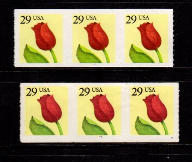 2525 Tulip Rouletted PNC-3  complete set/2 - MNH - Image 1 of 1