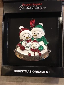 NEW STUDIO DESIGN Our Growing Family Snowman 2022  Tree ornament - Picture 1 of 1