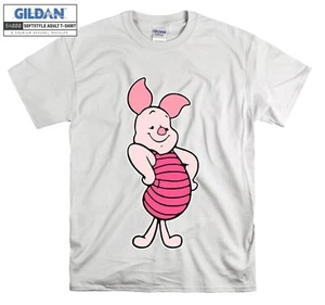 Winnie The Pooh Piglet T-shirt Cartoon Cute T shirt Men Women Unisex Tshirt 3849 - Picture 1 of 7