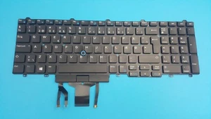 Clavier Il Dell E5570 E5580 Précision 15 17 7000 0TJRT4 Dansk Rétro-éclairé - Picture 1 of 6