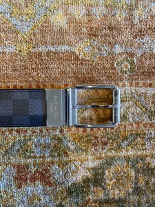 Authentic Louis Vuitton Damier Print 40mm Reversible Belt 95CM NEW - Picture 1 of 5