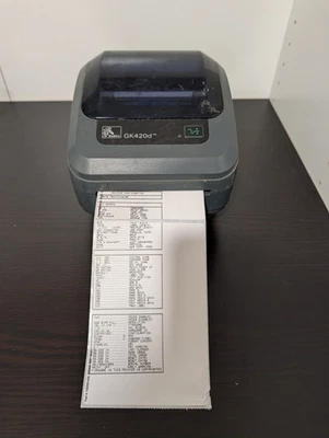 Zebra GK420d Thermal USB Label Printer GK42-202210-000 B - Image 1 of 4