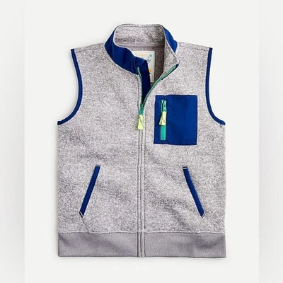 J.Crew - Kids' Unisex Color Block Fleece Vest - Size XS- Gray - NWOT - Image 1 of 4