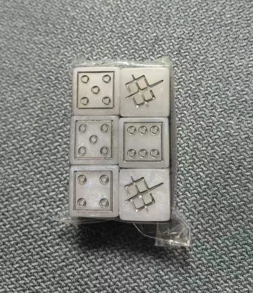 Juego de cartas Gundam 2025 edición china beta conjunto de 6 contadores de daños de dados sellados Foto 1 de 1