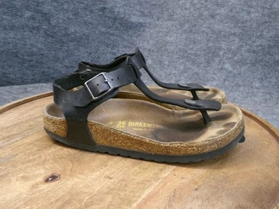 Birkenstock Womens Kairo Graceful Black Birko Flor Sandals Size 36 US 5 Reg. - Image 1 of 4