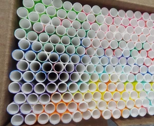 Weemium PAPIERTRINKHALME 200 Papierstrohhalme BRANDNEU IM KARTON (V17 - Bild 1 von 8