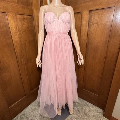 Vestido Midi Sau Lee Selina Revolve Rosa y Rubor Tul Talla 6 MRSP $500 Foto 1 de 4