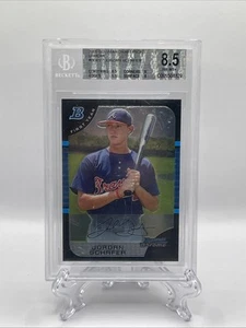 2005 Bowman Draft Picks Chrome Jordan Schafer #BDP77 BGS 8.5 Rookie RC Braves - Picture 1 of 3