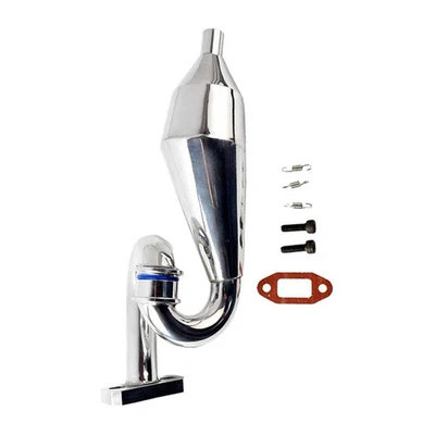 Aluminum Alloy 15004 Exhaust Pipe Spare for HSP 94054 1:5 Vehicles RC Hobby Car - Image 1 of 3