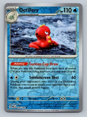 Pokemon Octillery SV04: Paradox Rift 034/182 Near Mint NM Reverse Holo - Image 1 of 2