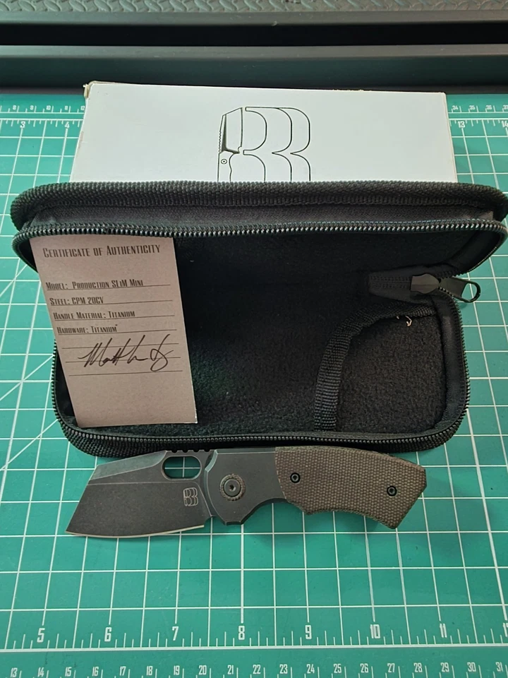 Berg Blades mini SLIM Micarta Ti - Image 1 of 4