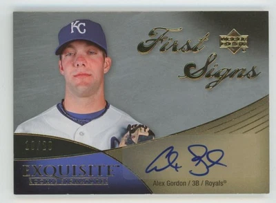 Alex Gordon 2007 Upper Deck Exquisite Collection First Signs Auto /20 #FS-AG - Image 1 of 3