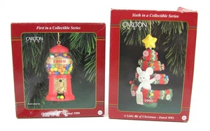 2 Carlton Karten Weihnachtsschmuck Days Gone by & A Little Bit of Christmas OB - Bild 1 von 2