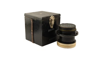 Bausch-Lomb Tessar i.E. 11x14 F/4.5 Lens with Wollensak Studio Shutter - Picture 1 of 8
