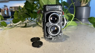 Cámara fotográfica Rolleiflex 3.5E tipo 2 Xenotar 75 mm-probada con película Foto 1 de 4