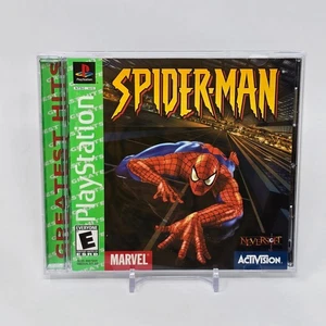 Spider-Man (PlayStation 1 PS1) Greatest Hits COMPLETO Y PROBADO EN CAJA - Imagen 1 de 3