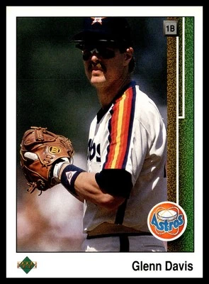 1989 Upper Deck #443 Glenn Davis Houston Astros Baseball Card - Image 1 of 2