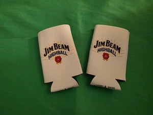 Jim Beam Highball White Koozie Can Bottle Fun Party Gift Collectible Lot of 2 - Picture 1 of 3