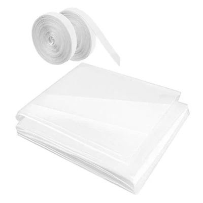 1 Set Window Windproof Screen Winter Thermal Film Win - Image 1 of 4