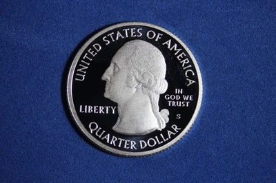 2016 S ILLINOIS SHAWNEE SILVER PROOF WASHINGTON QUARTER #K57068 - Image 1 of 2