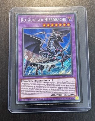 Yu-Gi-Oh! Rotäugiger Hiebdrache Secret Rare LDS1 Near Mint - Bild 1 von 4