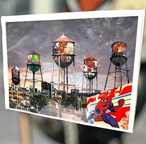 Ralph Rankin Urban Surrealist - Spider-Man Signed Digital Art Print-Collectible - Picture 1 of 11